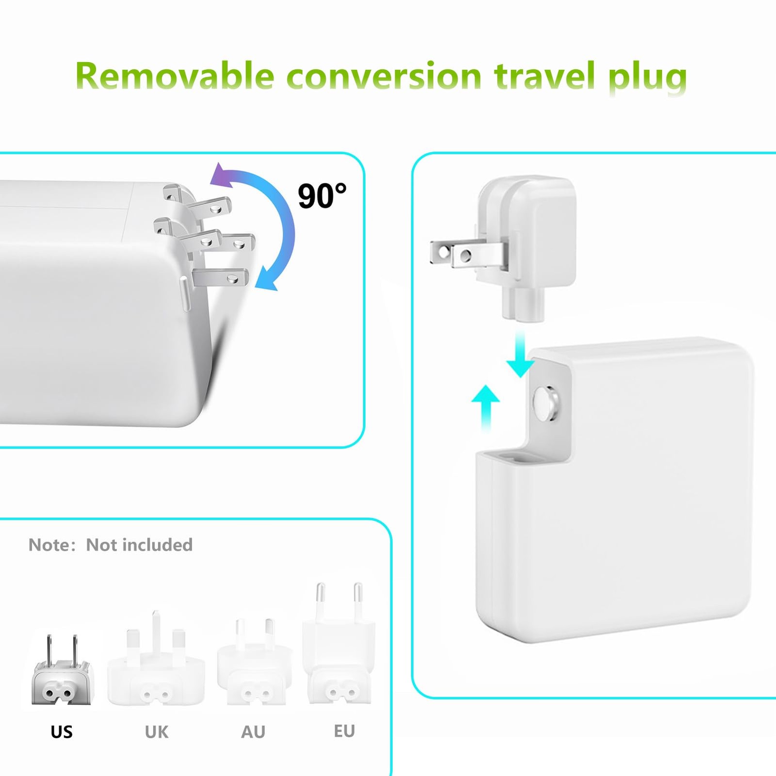 MacBook Pro Charger 60W L-Tip MagSafe 1 Power Adapter (Pre-2012 Models)