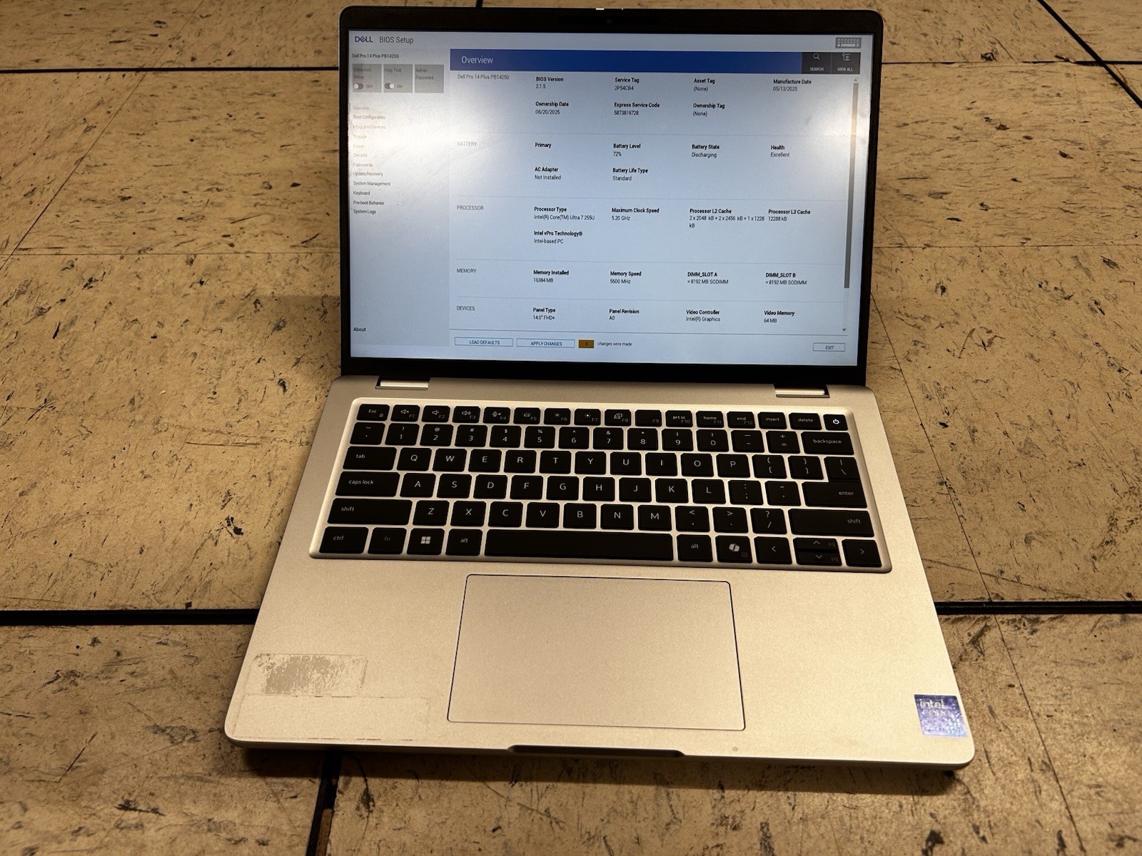 Dell Pro 14 Plus PB14250 14″ Ultra 7 255U 16Gb DDR5 512GB SSD Windows 11 Pro