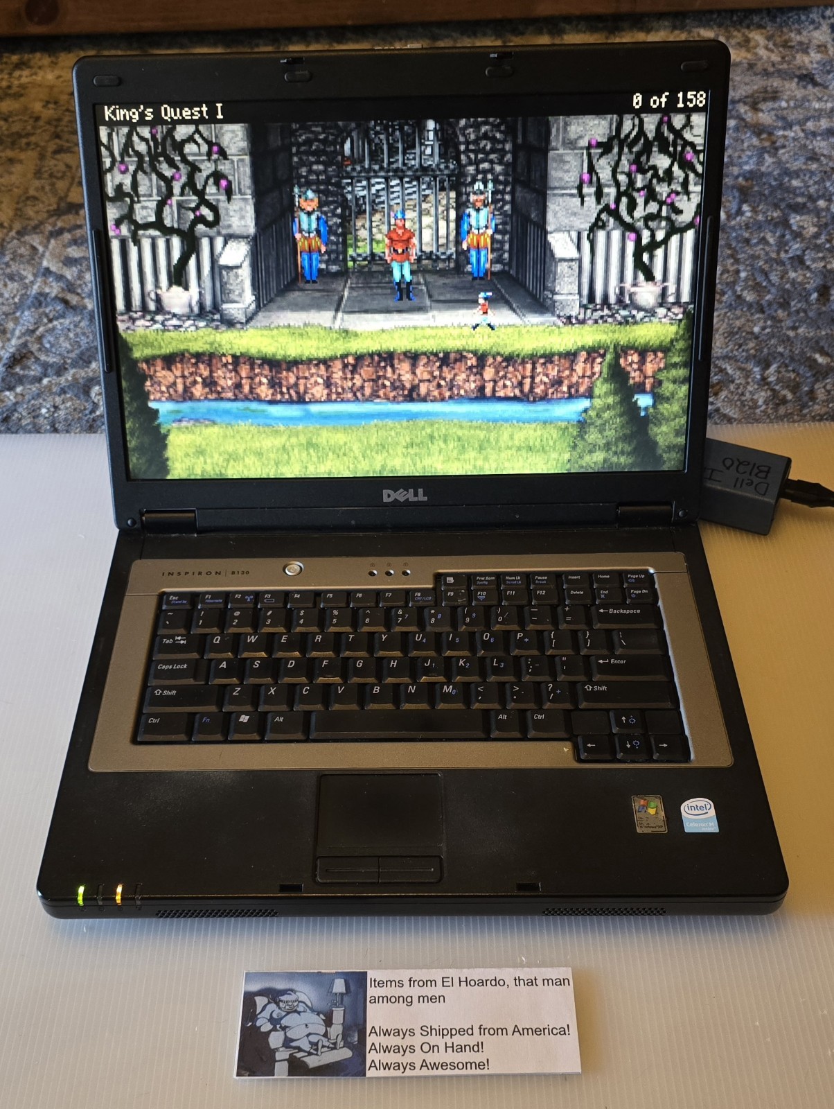 Dell Inspiron B130 Laptop 1GB Ram 40GB HDD 1.50 Ghz Celeron M Windows XP DVD