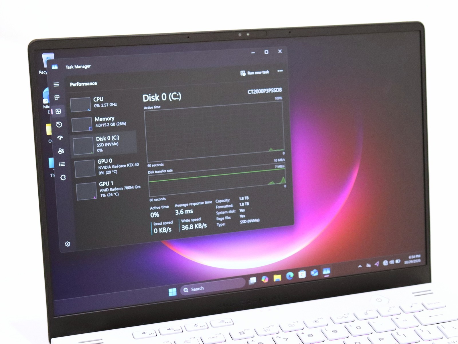 ASUS ROG Zephyrus G14 GA402X 14.0″ Ryzen 9 7940HS 16GB 2TB NVMe RTX 4060 W11H