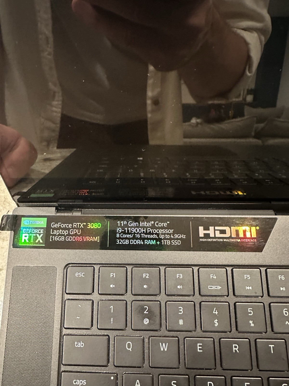 Razer Blade 15 Advanced 15.6″ 4K Touch i9-11900H 32GB 1TB RTX 3080
