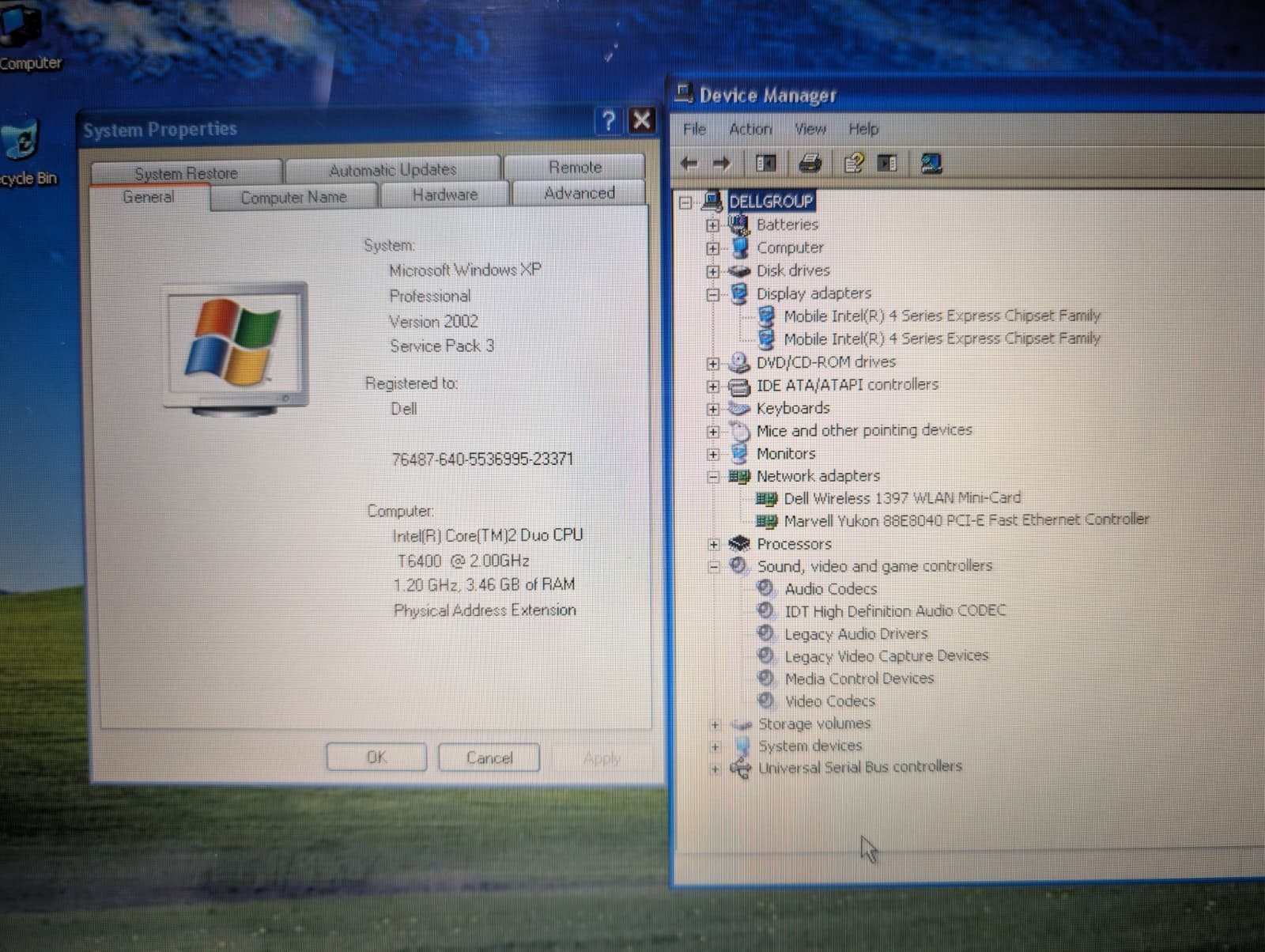15″ Dell Inspiron 1545 | C2D T6400 4GB RAM 500GB HD | Win XP Pro 32-Bit DVD+RW