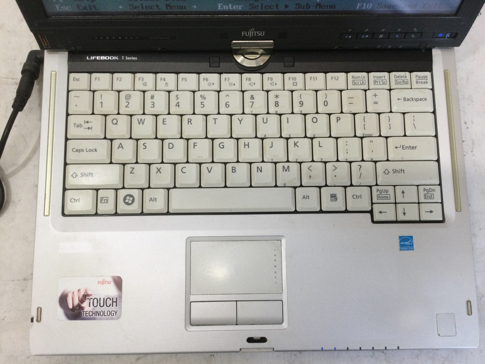 FUJITSU LIFEBOOK T SERIES T900 – BOOTS TO BIOS – INTEL I5 M520 – NO RAM- READ-BB
