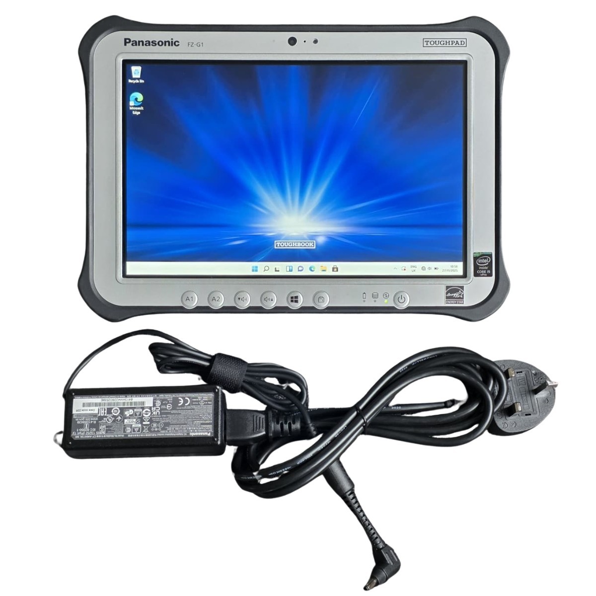 10.1 PANASONIC TOUGHPAD FZ-G1 i5 8GB RAM 128GB SSD LAN PORT GRADE A STYLUS STRAP