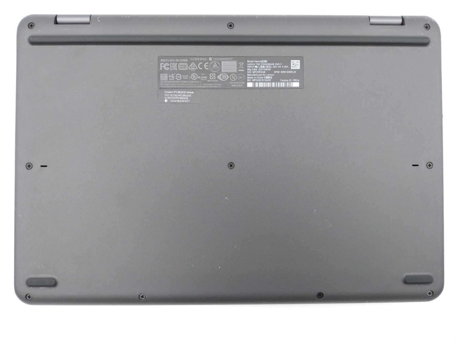 Lenovo 14e Chromebook Gen 2 14″ Touchscreen AMD 3015Ce, 4GB RAM, 32GB EMMC