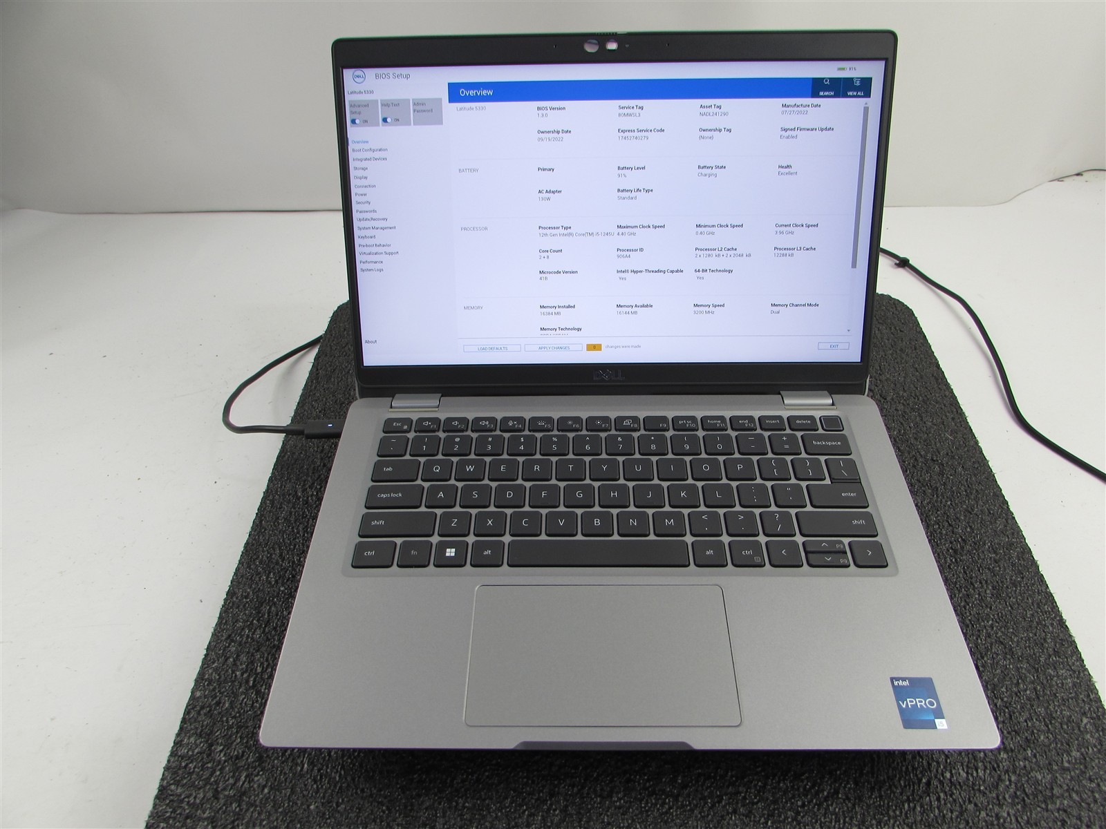 DELL LATITUDE 5330 FHD TOUCHSCREEN I5-1245U 10 CORE 512GB SSD 16GB RAM NO O.S