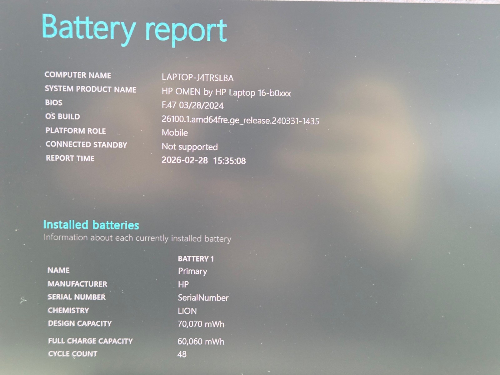 Hp Omen Laptop 16-b0xxx 32GB RAM 512GB SSD i7-11800H
