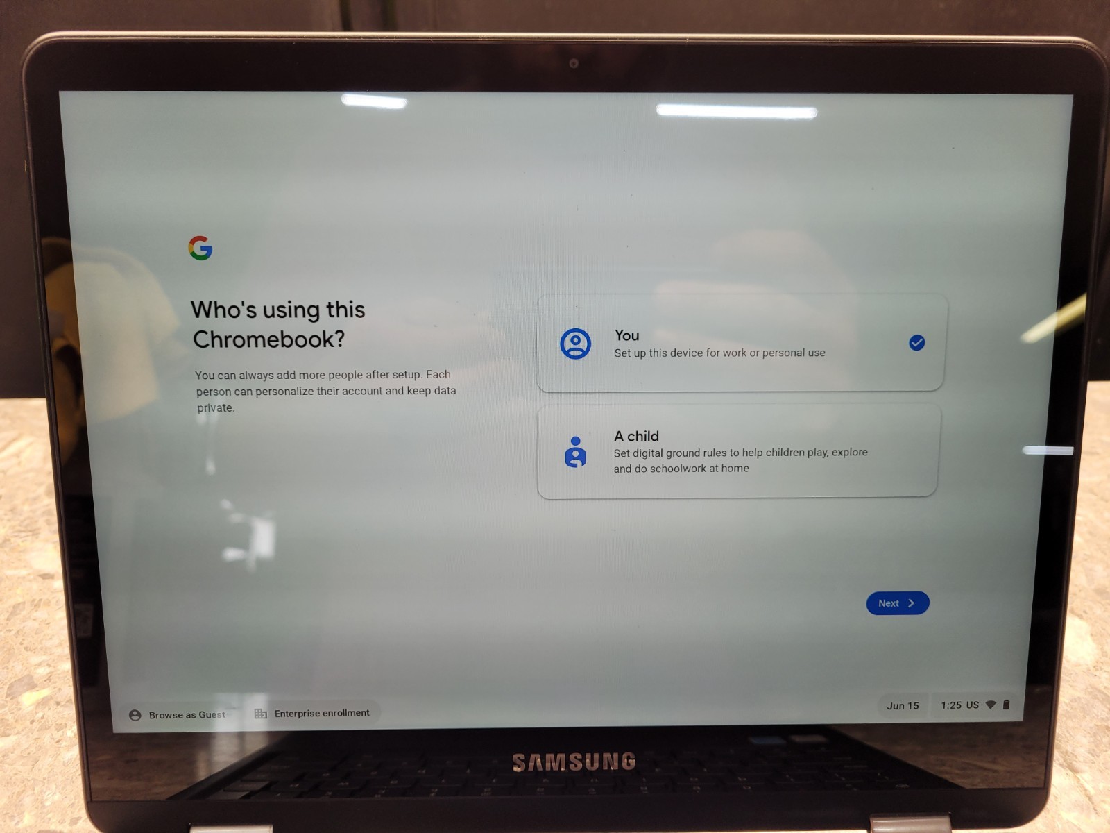 Samsung Chromebook Pro XE510C25 12.3″ M3-6Y30 0.9GHz 4GB 32GB Touch