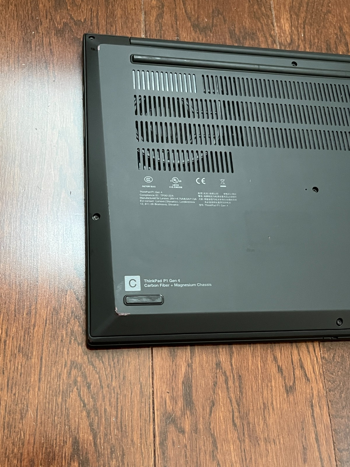 Lenovo ThinkPad P1 Gen 4 16″ i7-11850H 4K RTX A3000 16GB 256G 512G Great Cond #6