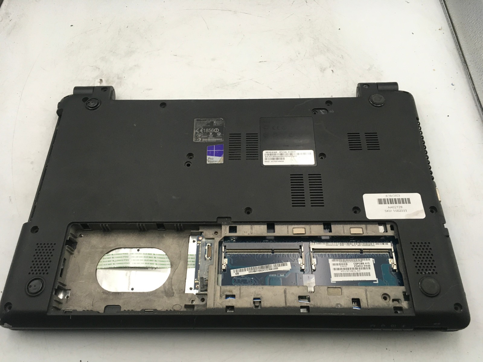 ACER TMP455 M 5406 – BOOTS TO BIOS – INTEL I5 4200U – NO RAM – 15″ -READ DESC-BB