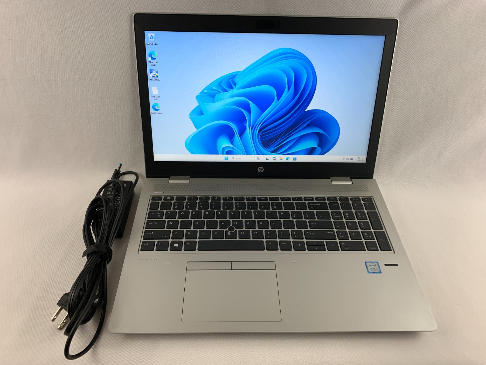 HP ProBook 650 G4 Laptop Intel Core i5-8250U 1.6GHz, 8GB RAM, 256GB SSD, W11Pro