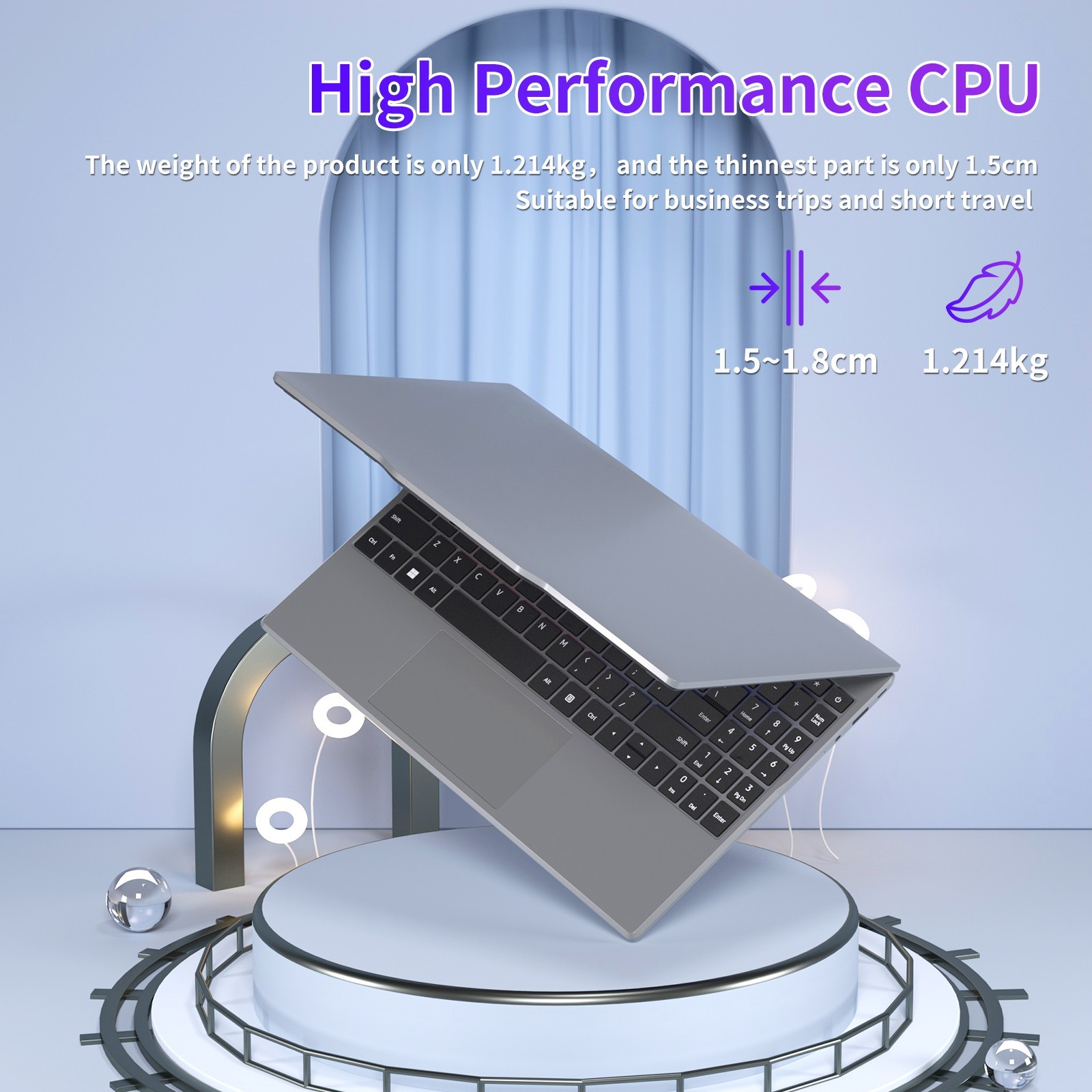Auusda New 14.1” FHD Laptop Intel N5095 8GB RAM 512GB SSD W11 PRO Business