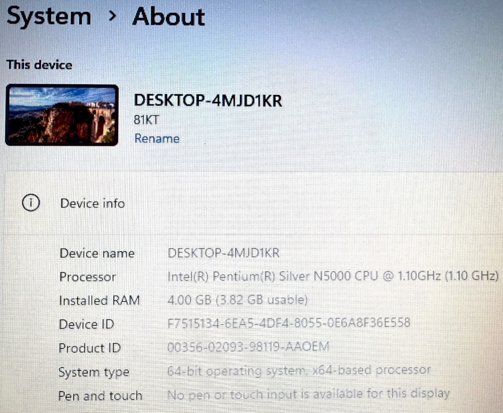 Lenovo ideapad 130S-11IGM 11.6″ 1.1GHz Pentium Silver N5000 4GB RAM 64GB eMMC