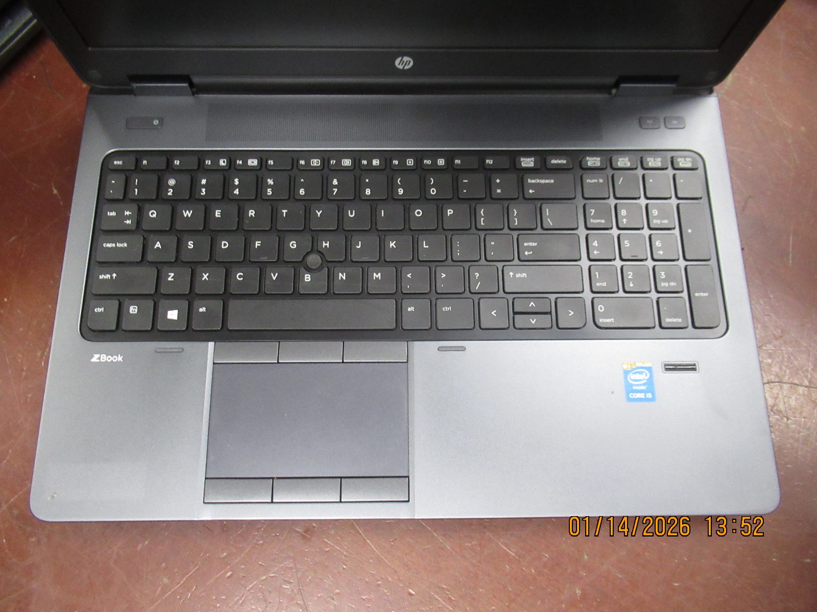 HP ZBook 15 15.6″ Intel i5-4300M 2.60GHz 16GB 320GB HDD Laptop w/ AC [NO OS]