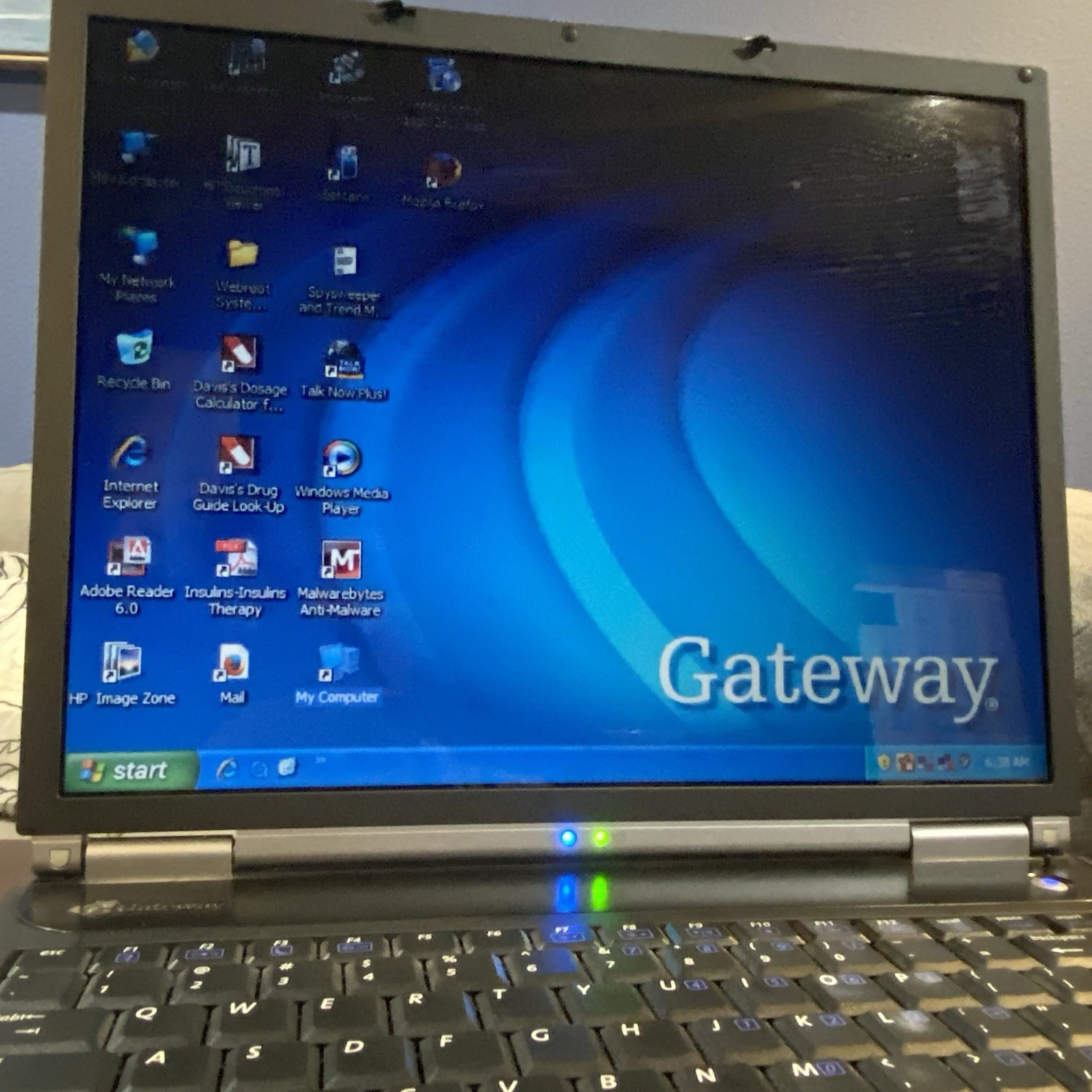 Gateway Laptop4530GZ Pentium M @1.6MHz 480MB RAM – Windows XP Installed