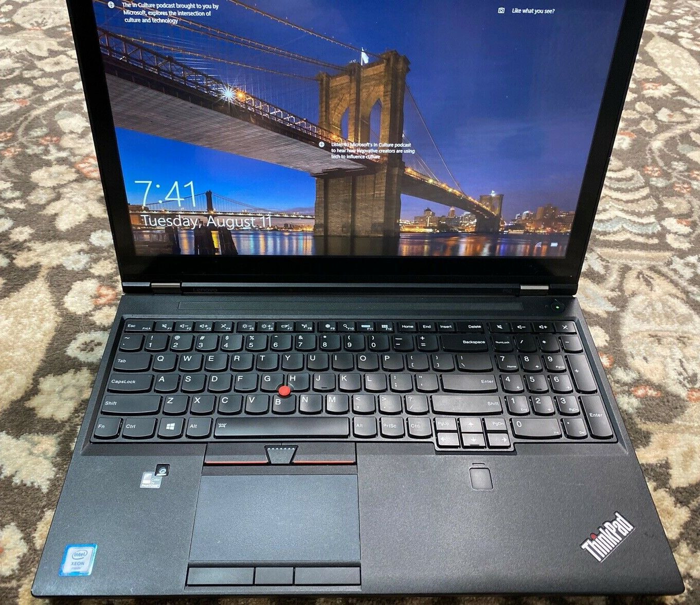 Workstation Lenovo P51 Xeon 1505M 6TB NVMe SSD 64GB 15.6″ 4K IPS M2200M-4GB Dock