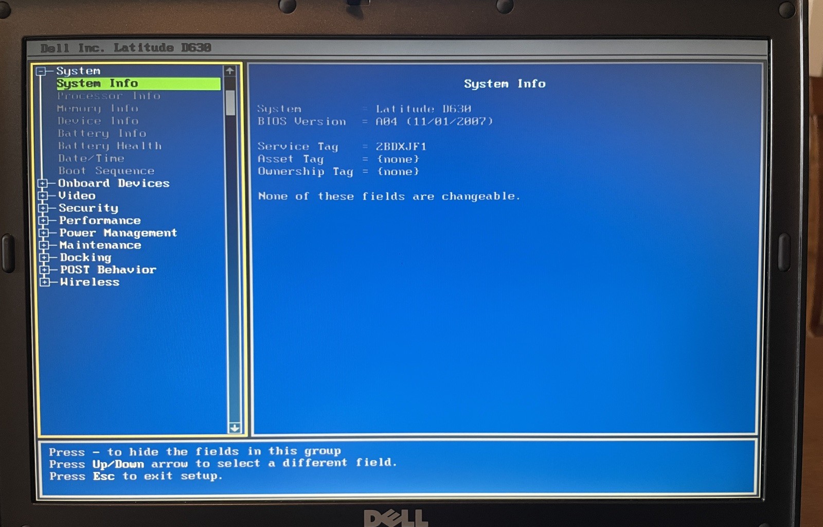 Dell Latitude D630 Retro Windows XP Laptop w/batt, chrg. (XJF1)