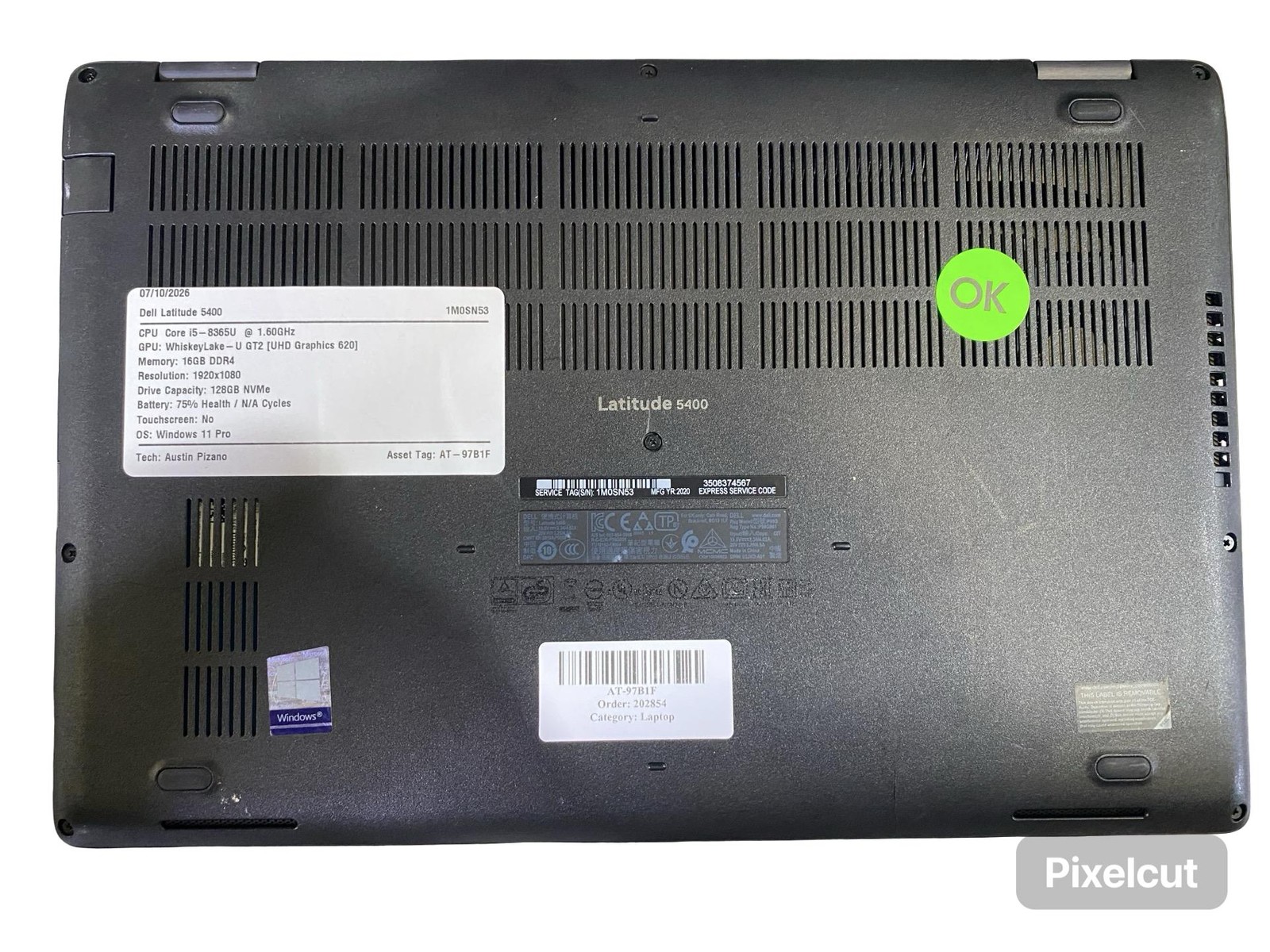 Dell Latitude 5400 i5 8365U 16GB 128GB Windows 11 Pro Battery Inc Grade C