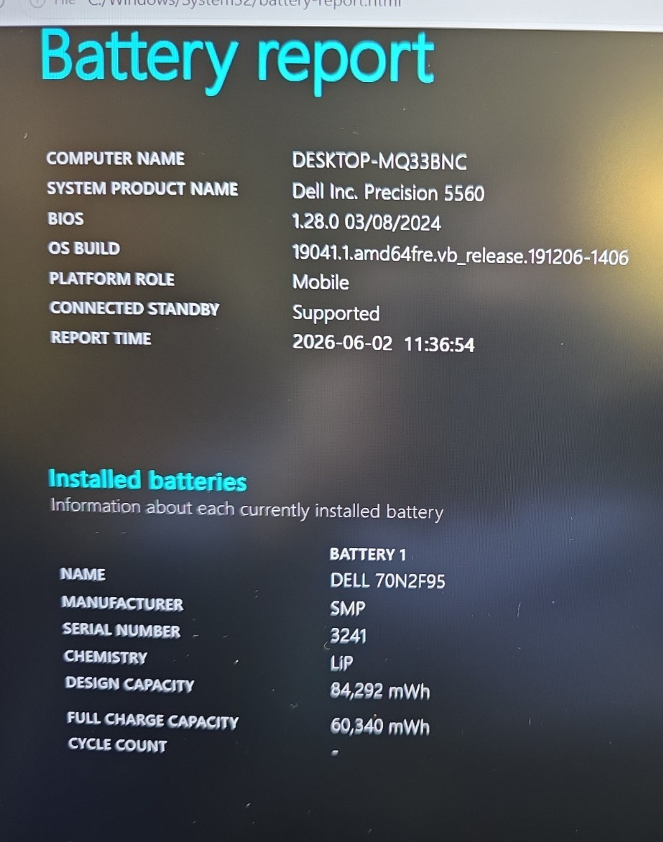 Dell Precision 5560| 15.6| Intel Core i5-11500H| 16GB RAM| 512GB SSD| Win 10 Pro