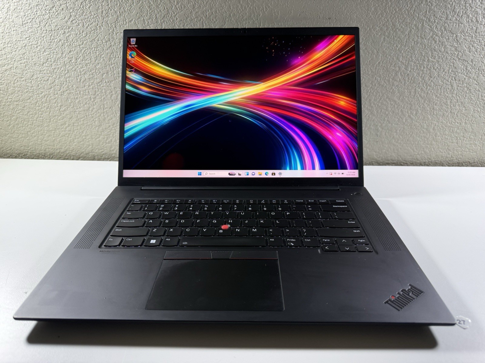 LENOVO THINKPAD P1 Gen 4 3840×2400 I7-11850H 512GB 16GB RAM NVIDIA T1200 WIN 11