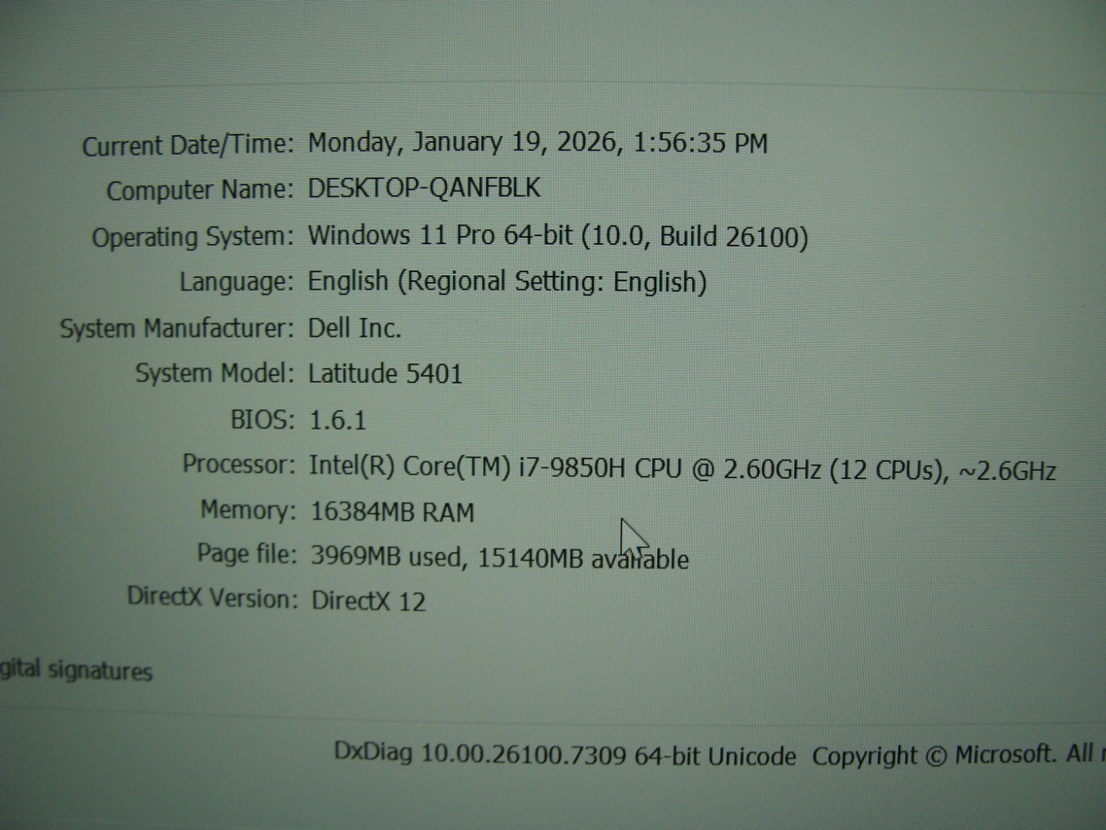 Dell Latitude 5401 14″ FHD TOUCH core i7-9850H 2.60GHz 16GB 512GB SSD Win 11Pro