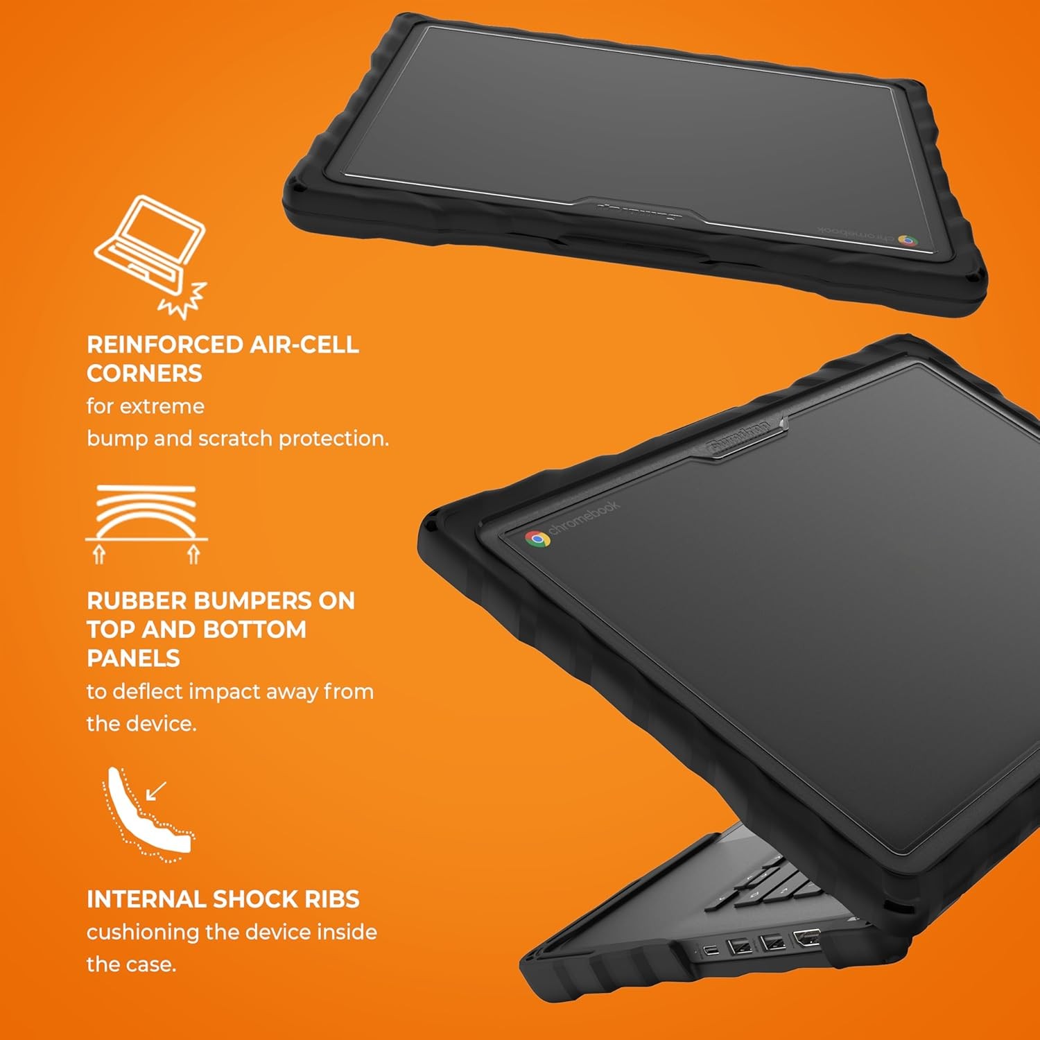 HP Fortis G11 & G1i | 14 inch | CB (Clamshell) Drop Tested Protection Case – Bla