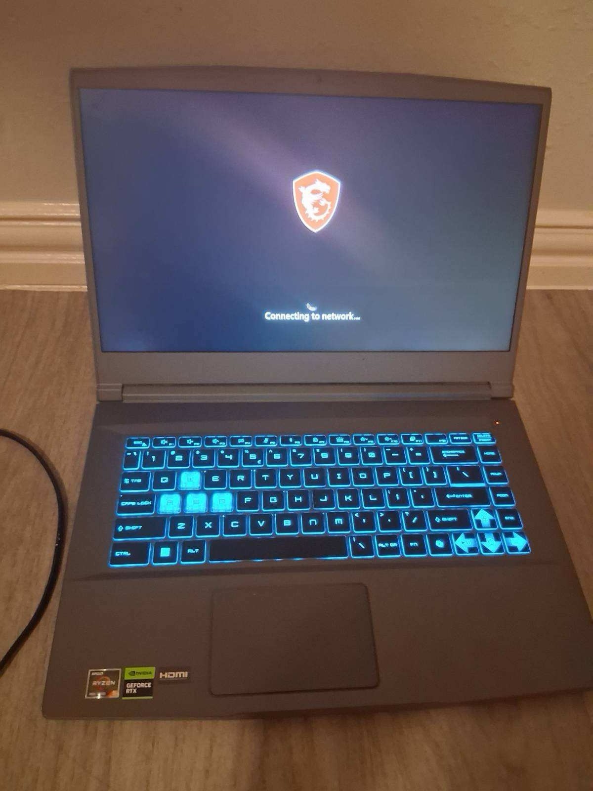 MSI Gaming Laptop 15.6″ AMD Ryzen NVIDIA GeForce RTX Backlit Keyboard Gray