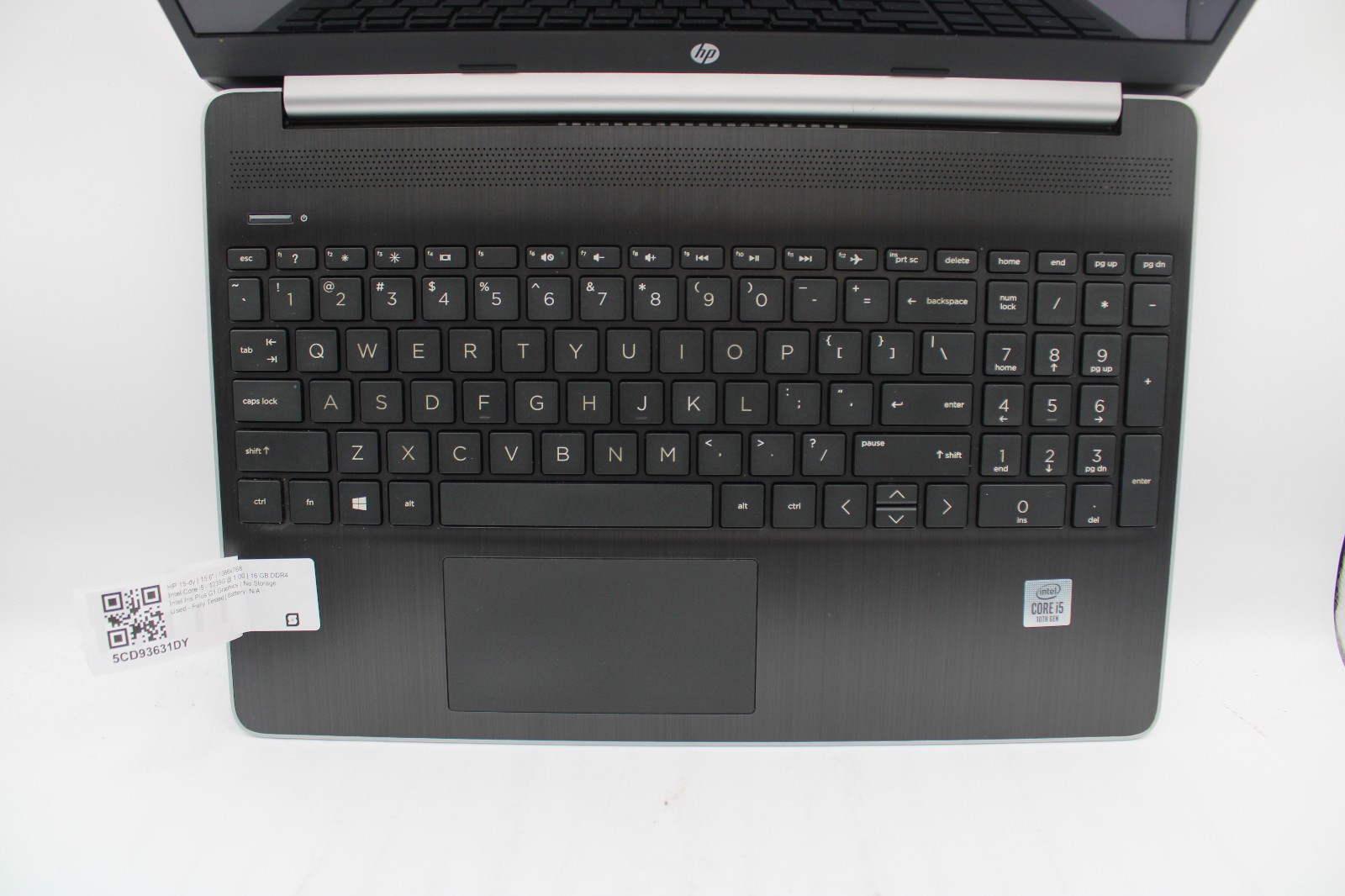 HP 15-dy1751ms _ i5-1035G1 @ 1 GHz _ 16GB RAM _ No SSD / OS