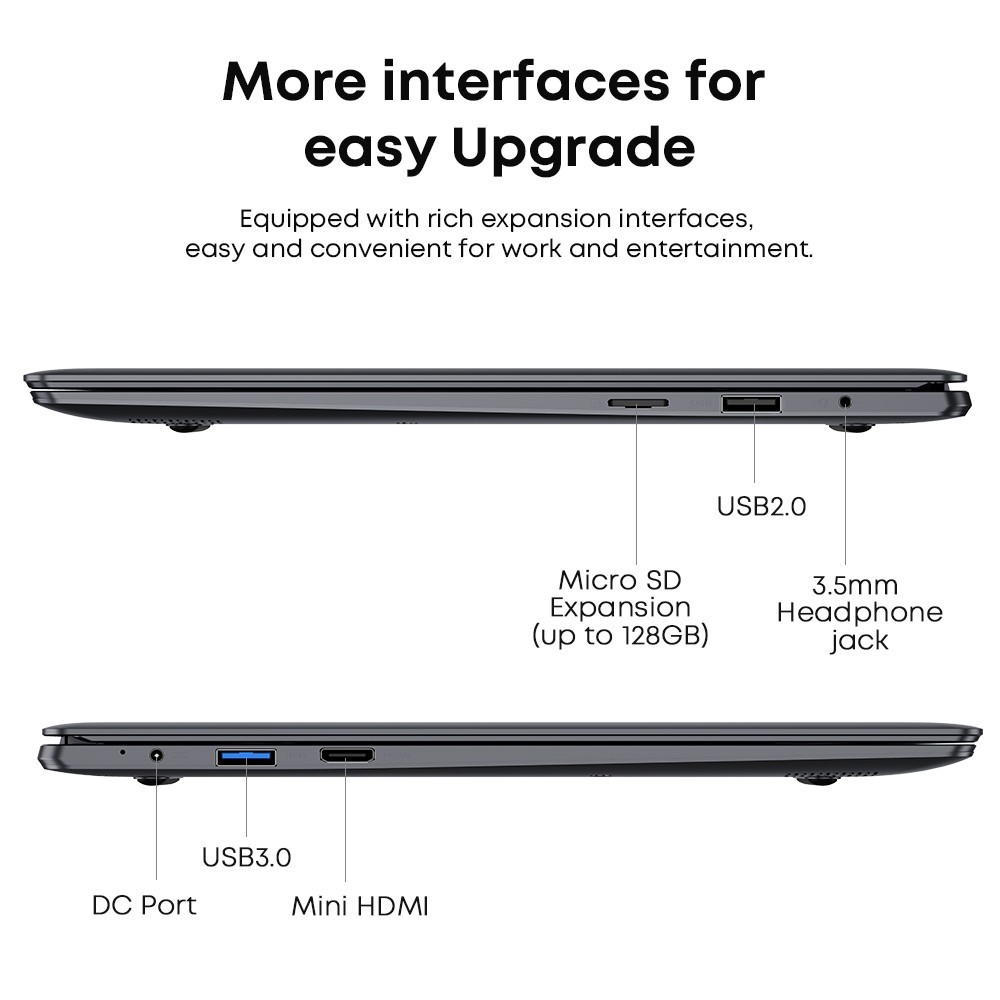 CHUWI Herobook Air Laptop 11.6″ Intel Celeron 4GB RAM 128GB SSD Windows 11 HDMI