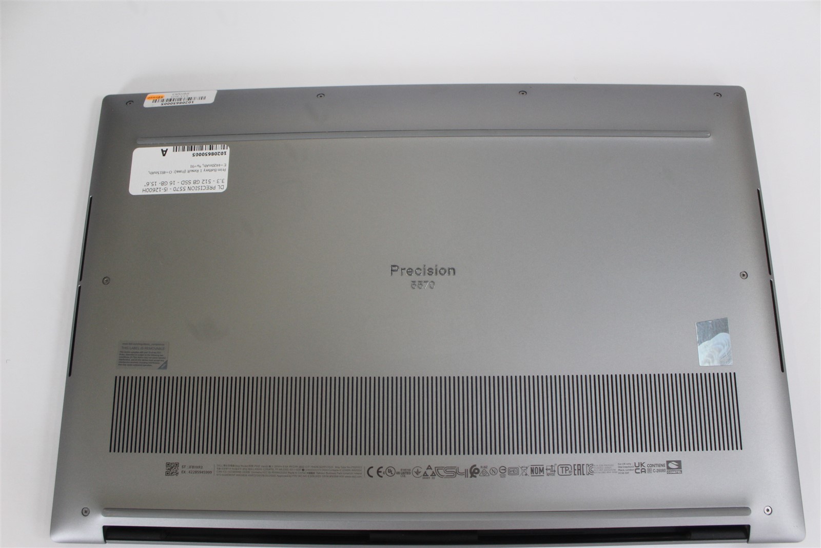 Dell Precision 5570 P91F 2022 15” Core i5-12600H 3.3GHz 16GB RAM 512GB SSD
