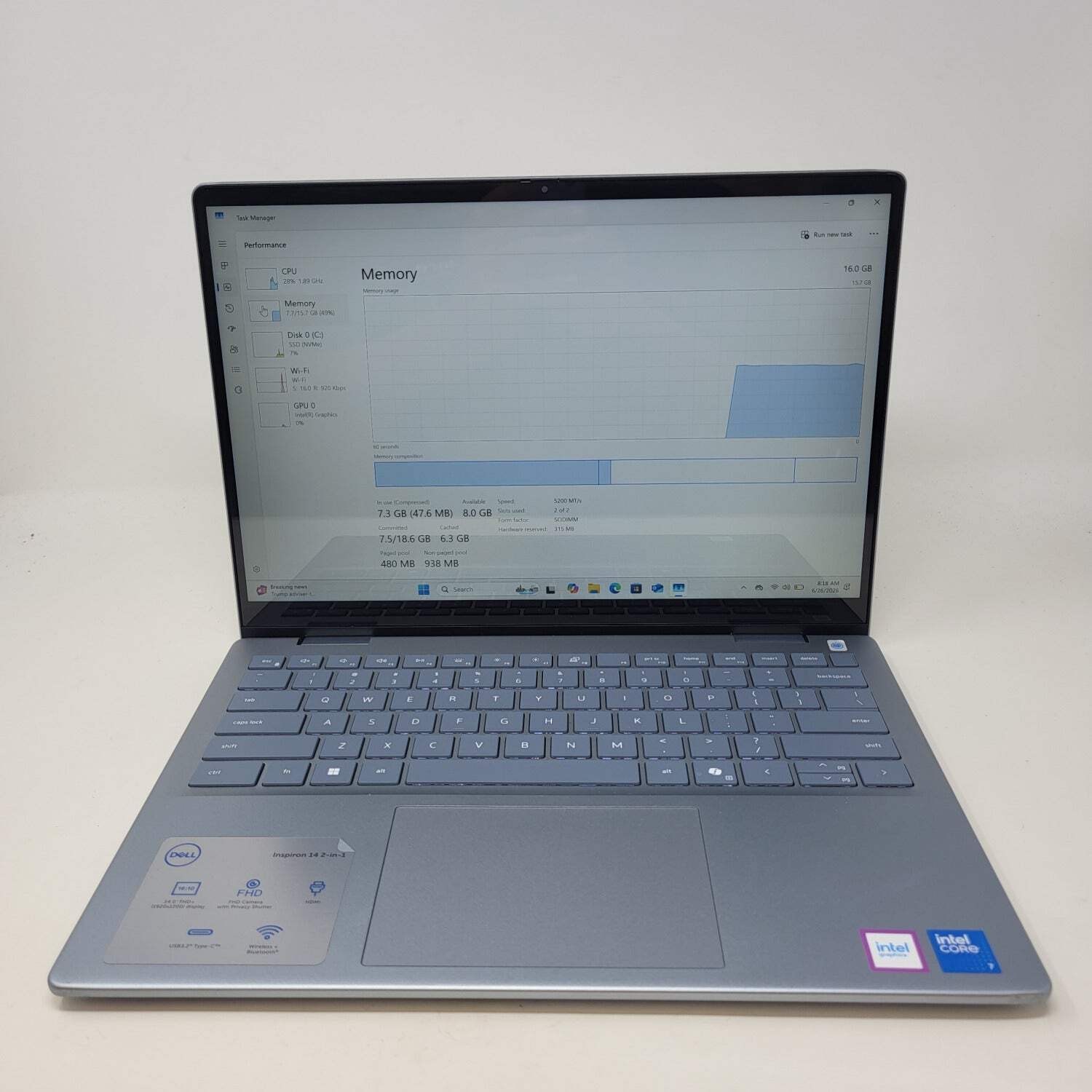 Dell Inspiron 14 7440 2 IN 1 14″ Core Ultra 7 150U 1.8GHz 16GB RAM 1TB SSD