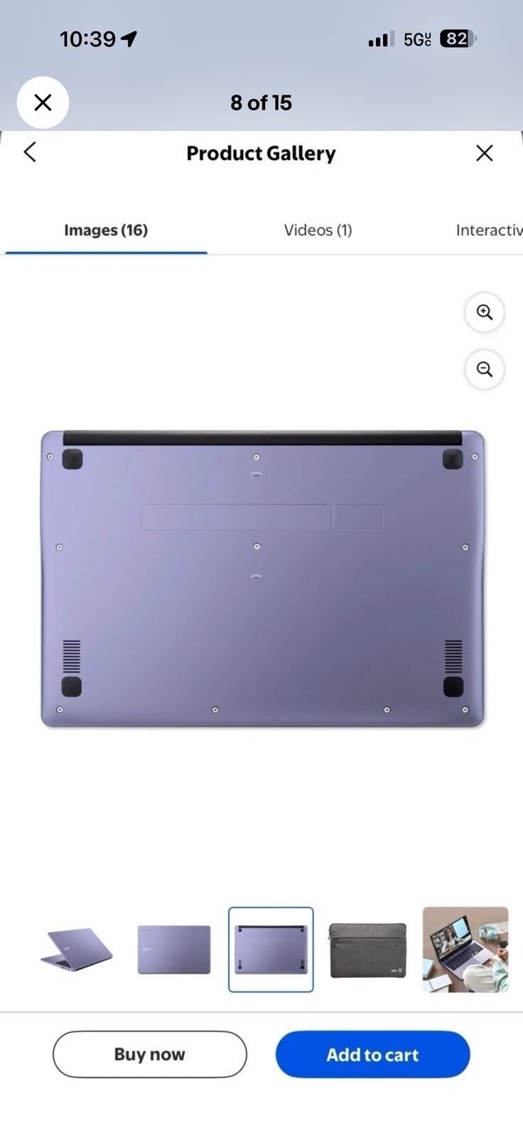 Acer Chromebook 315 15.6″ FHD Intel N4500 4GB 64GB eMMC Wi‑Fi 6 Purple