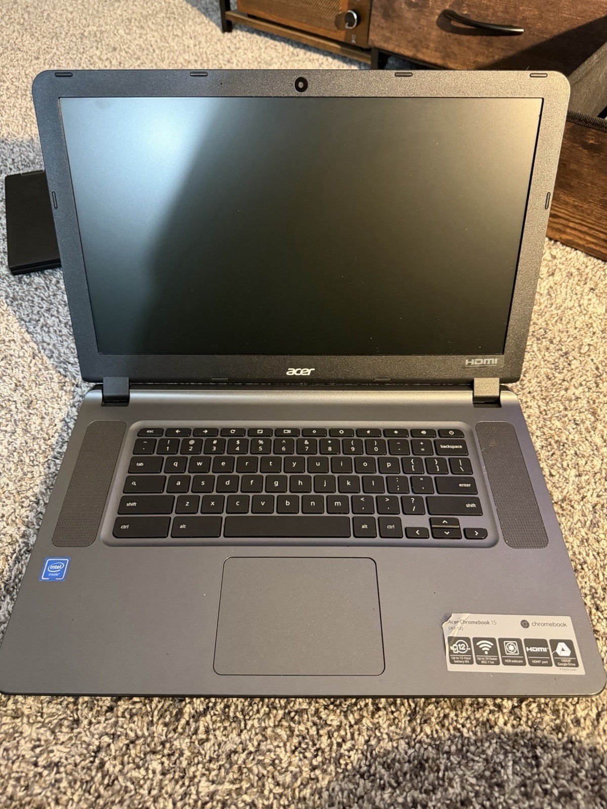 Acer Chromebook 15, 15.6-inch Full HD, Intel Celeron 3205U, For Spare Parts