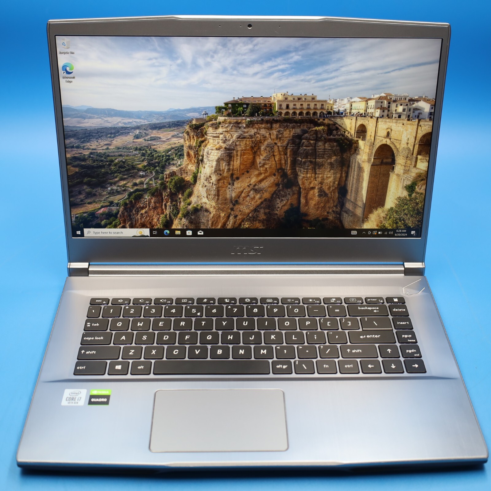 MSI WF65 10TH 15.6″ i7-10750H 16GB RAM 512GB SSD NVIDIA Quadro P620 PC Laptop