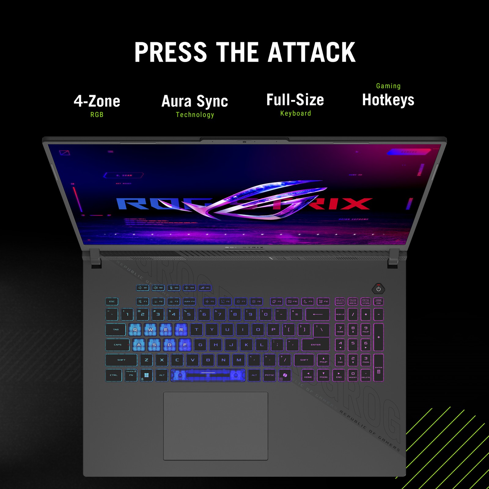 ASUS ROG Strix 18″ 2560×1600 Ryzen 9 8940HX 64GB 1TB SSD RTX 5070 Windows 11 Pro