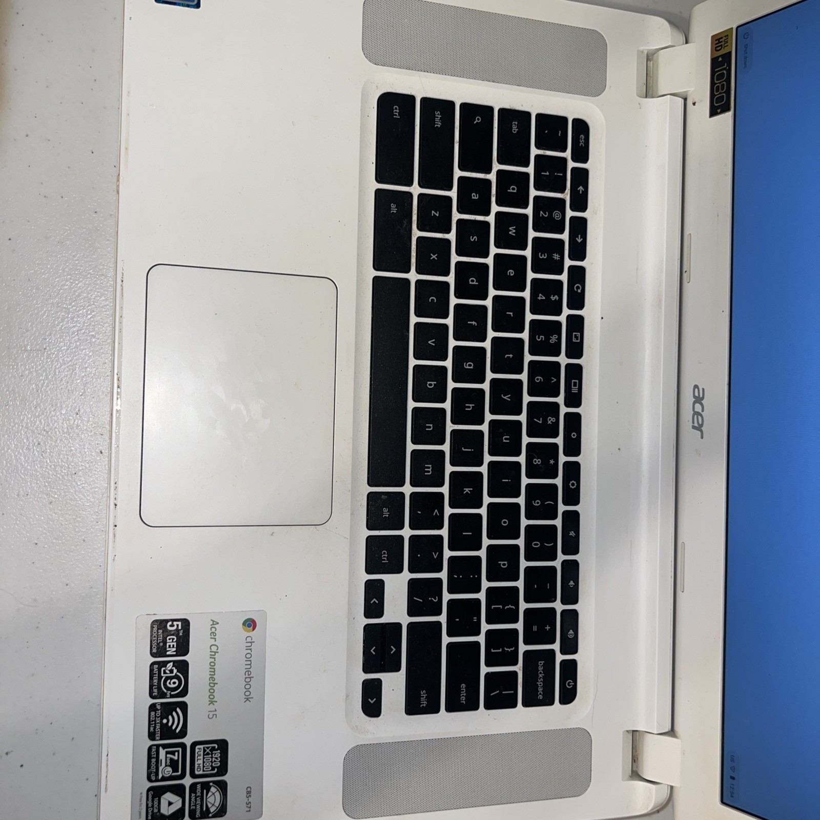 Acer Chromebook 15 (CB5-571) 15″ Intel Celeron Chrome OS With Charger