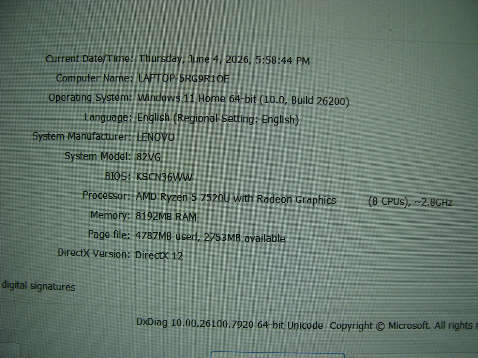 Lenovo IdeaPad 1 15AMN7 15.6″ FHD TOUCH Ryzen 5 7520U 2.8Ghz 8GB 256GB Win11Home