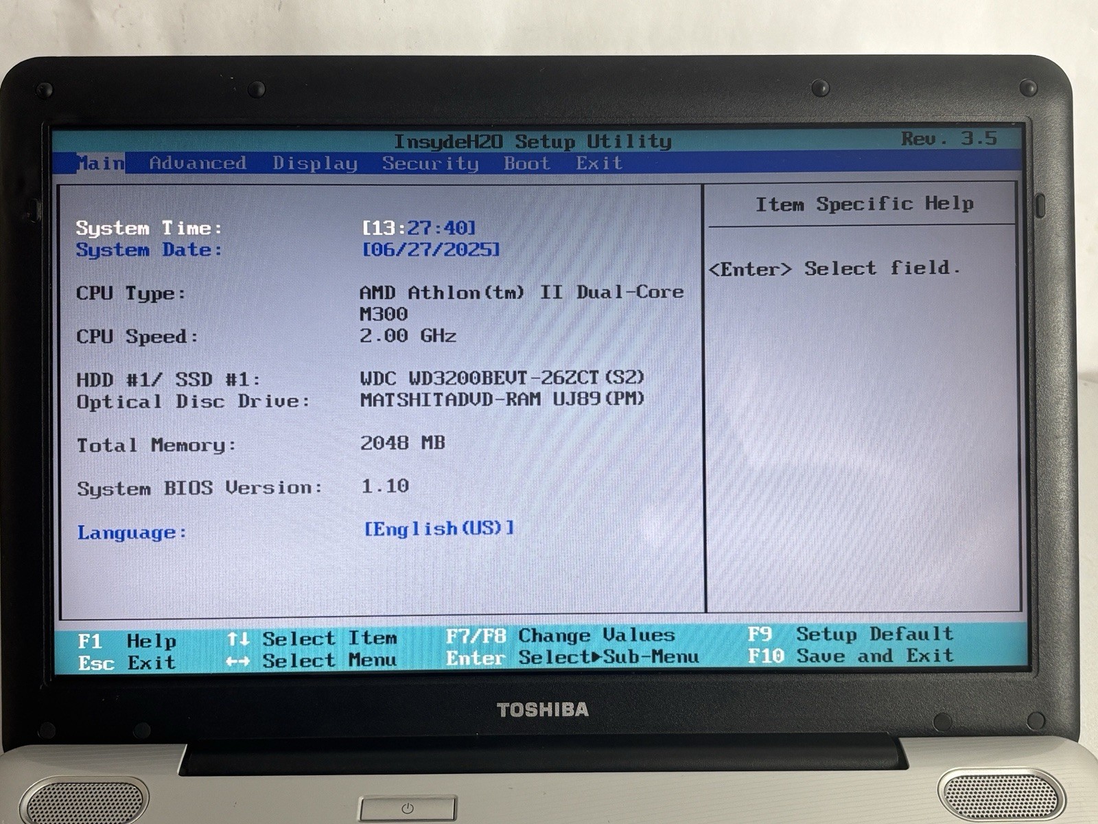 Toshiba Satellite L505 Laptop AMD Athlon II Dual-Core Windows 8 *READ
