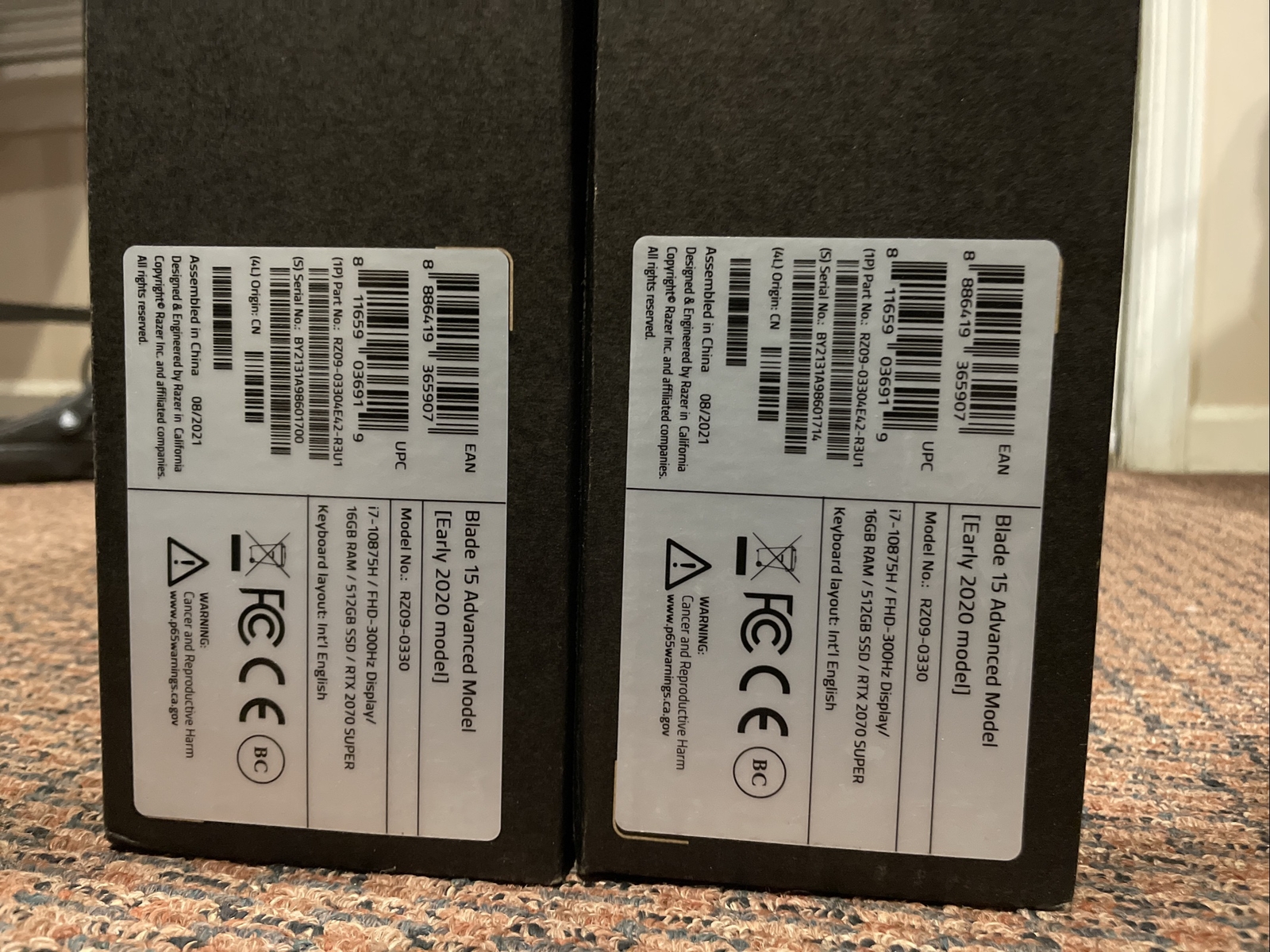 Razor Blade 15 Advanced Model 512 GB