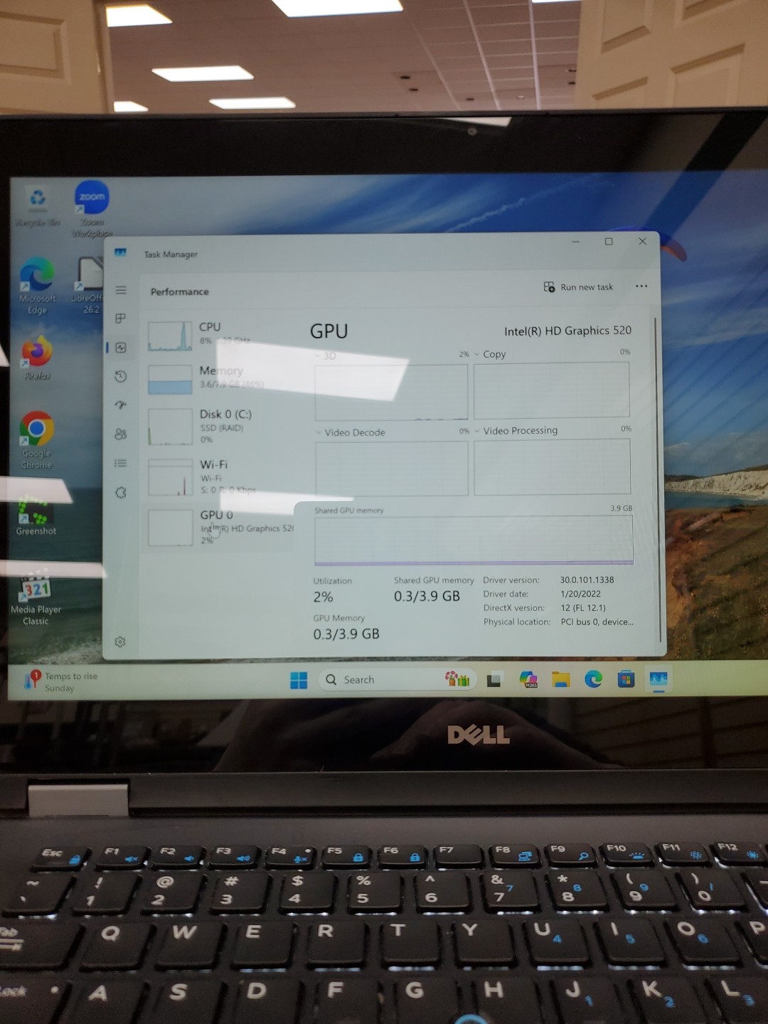 Dell Latitude E7470 Touch 256GB SSD i5-6300U, 8GB RAM W11pro 042826-1