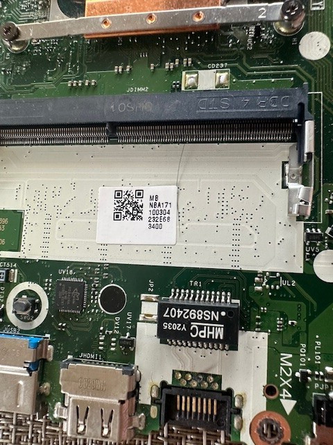 Acer Aspire 5 A515-56-54KJ i7-1165G7 4GB FH5AT LA-K091P Motherboard MB NBA1711