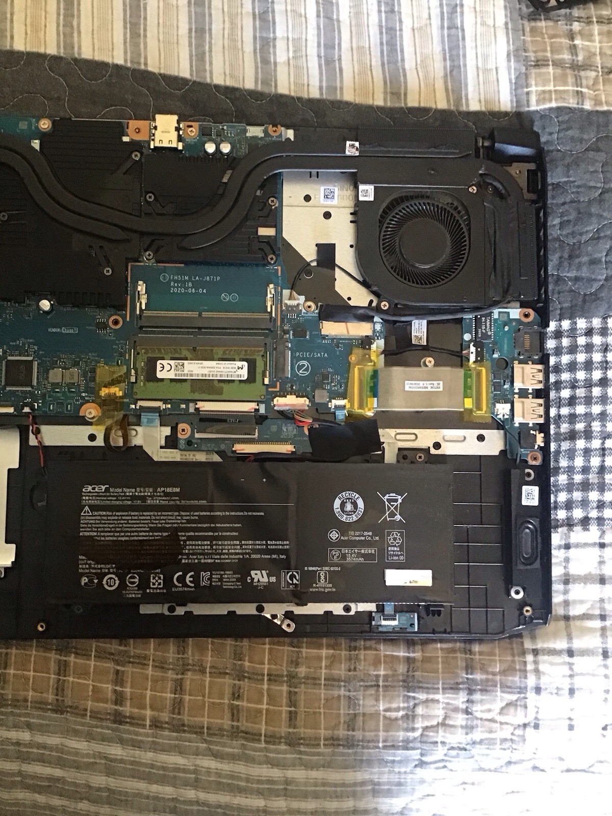 ACER NITRO 5 MODEL (N20C2) I5-10300H GTX1650TI SOLD AS-IS NO RETURN