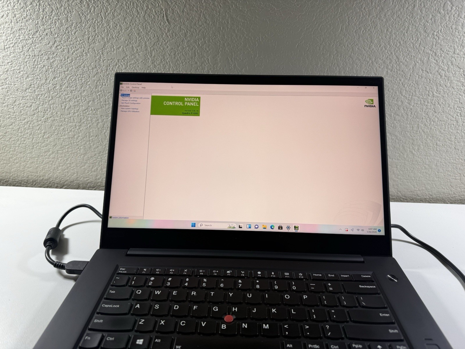Lenovo ThinkPad P1 Gen 1 4K TOUCHI7-8850H 128GB 32GB W11P P1000 No Battery