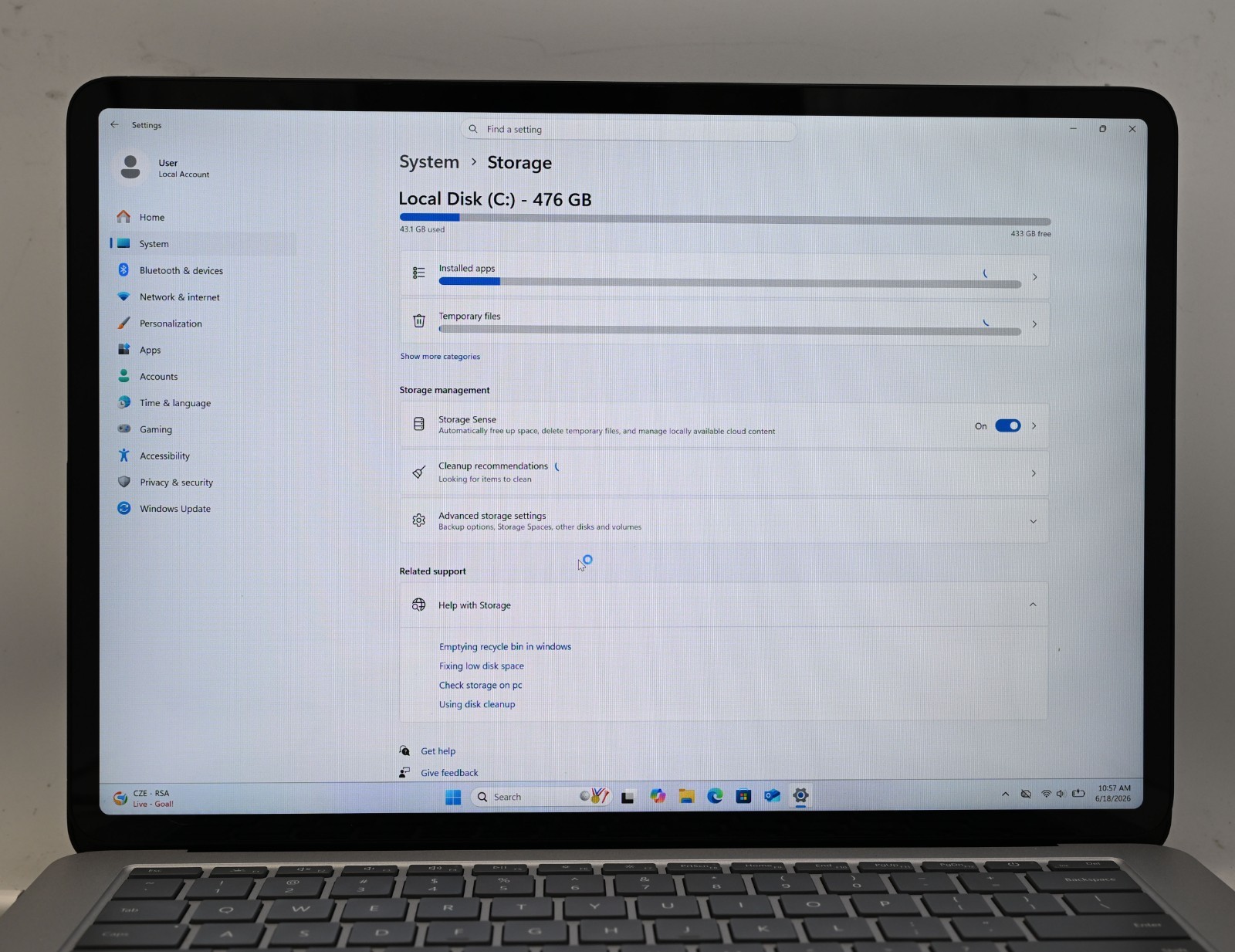 Microsoft Surface Laptop Studio i7-11370H 3.3GHz 16GB RAM 512GB SSD RX 3050-Ti