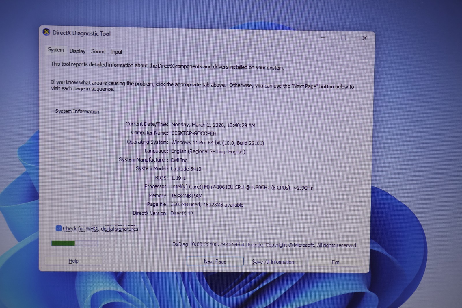 Dell Latitude 5410 14″ i7-10610U 1.80Ghz 16GB RAM 256GB NVME SSD W11 w/adapter