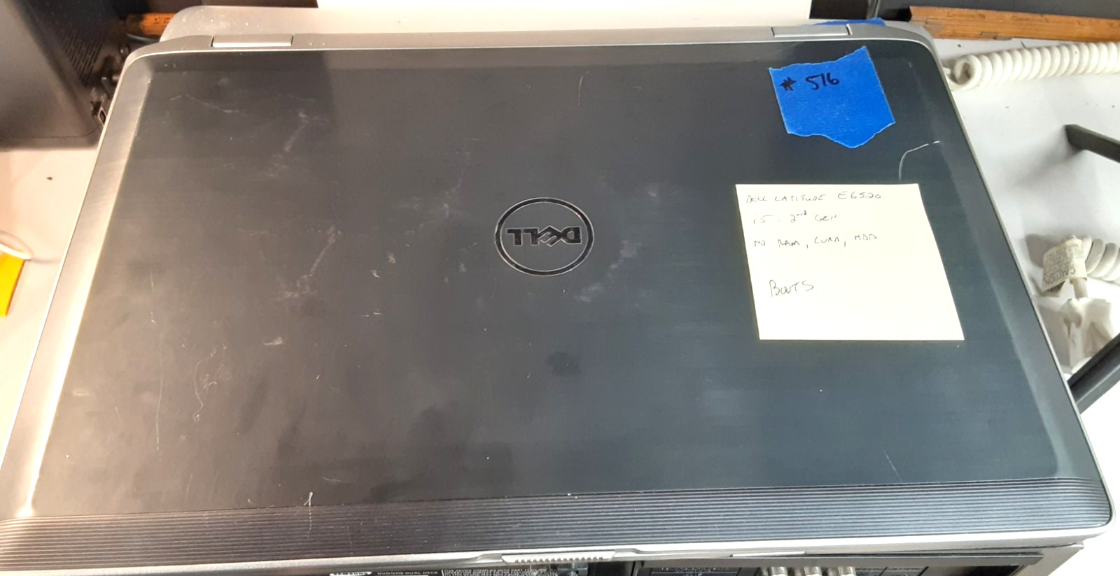Dell Latitude E6520 – Intel Core i5 2nd Gen – NO RAM – NO HDD – FOR PARTS #516