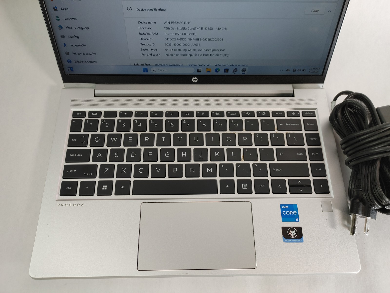 HP ProBook 440 G9 Core i5-1235U 1.30 GHz 16 GB DDR4 256 GB NVMe Windows 11 Pro