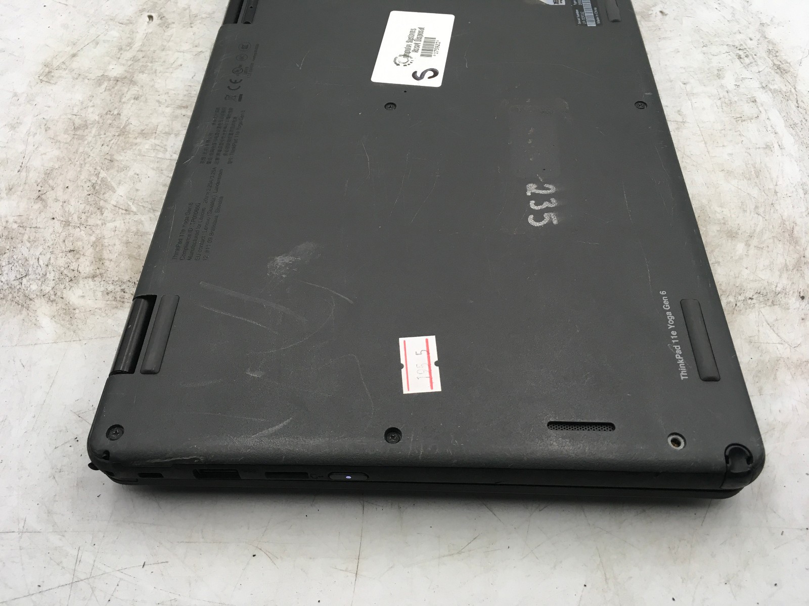 LENOVO THINKPAD 11E YOGA GEN 6 -BOOTS TO BIOS- INTEL M3 8100Y – 8GB RAM -READ-BB