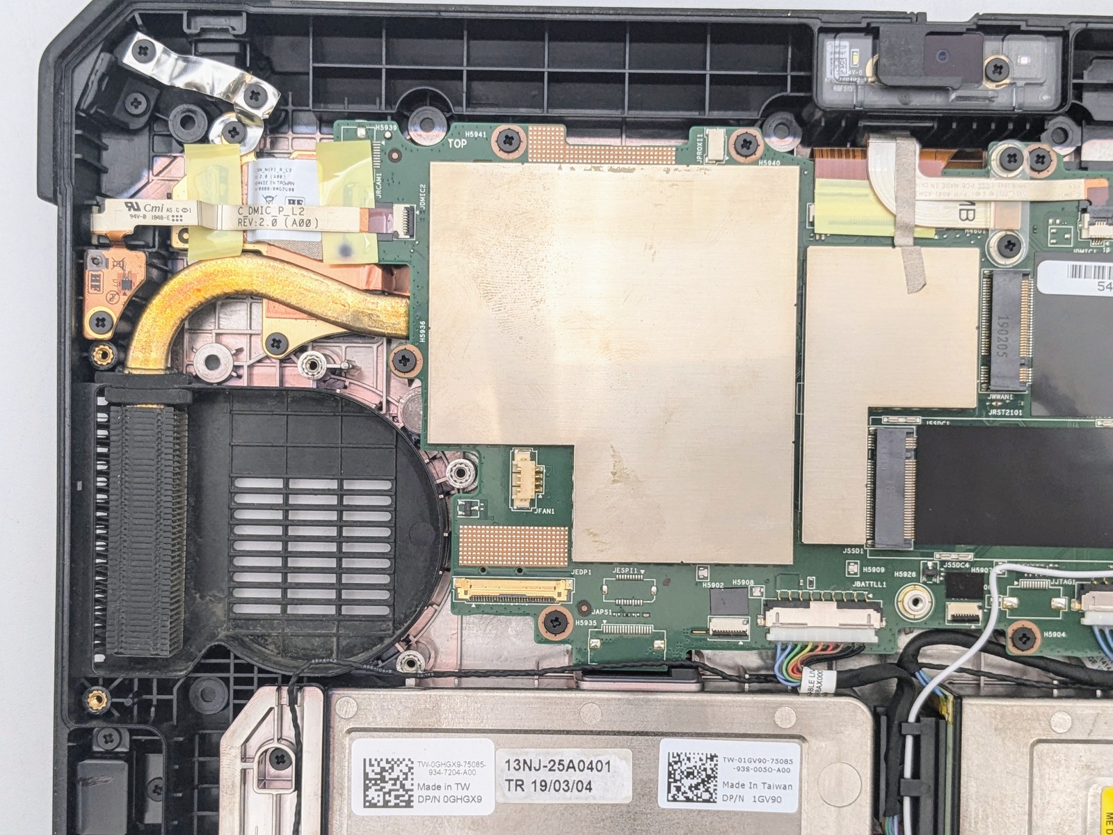 DELL LATITUDE 7212 Rugged Extreme 11.6 FHD I5-7300U Motherboard Palmrest *READ*