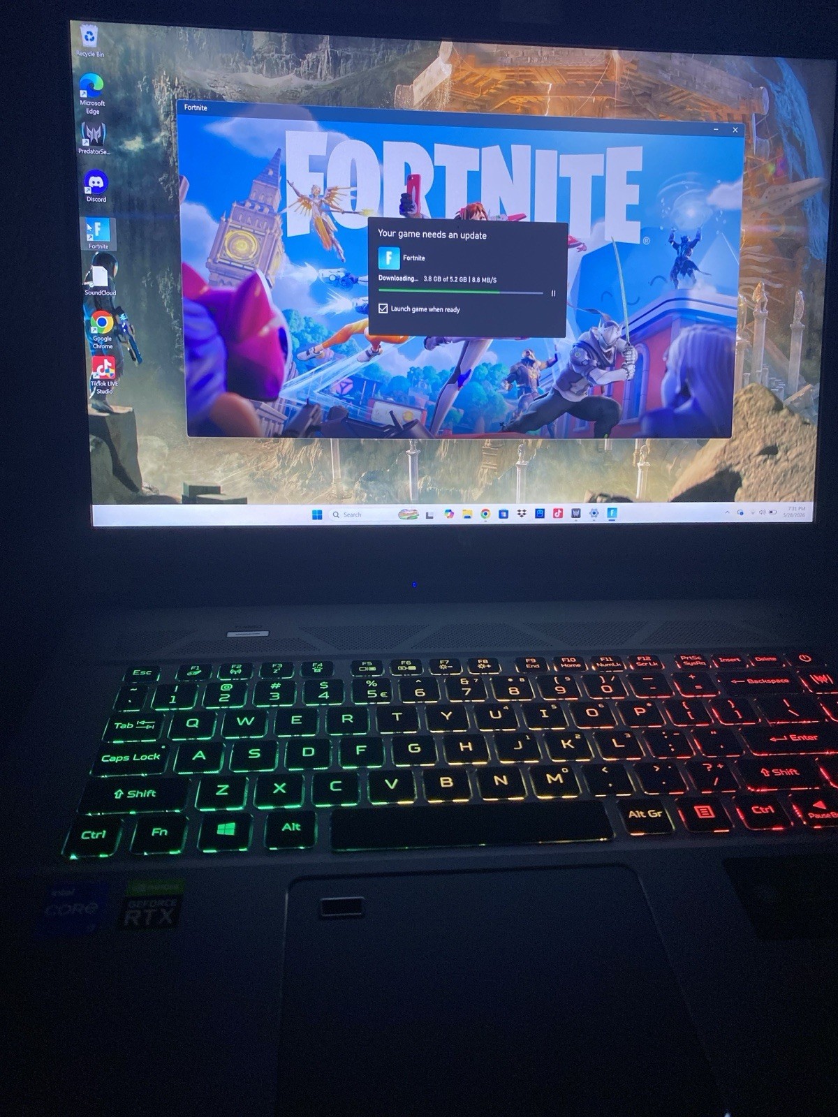 Acer Predator Triton 515-51 Gaming Laptop i7-11800H RTX 3060 16GB 477GB SSD 15.…